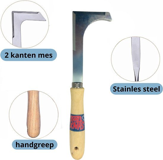 Synx Tools Handvoegenmes Onkruidkrabber - Voegenkrabber - onkruidborstel - onkruidmes - krabbers / s