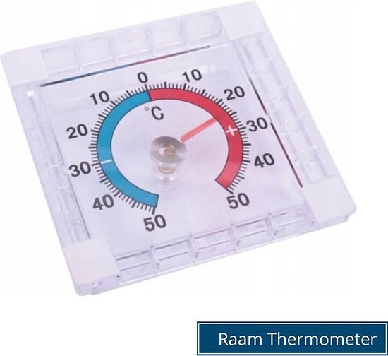Synx Tools Raamthermometer Min/Max - Zelfklevend - thermostaten - Weermeter - Weerartikelen - Tuinar