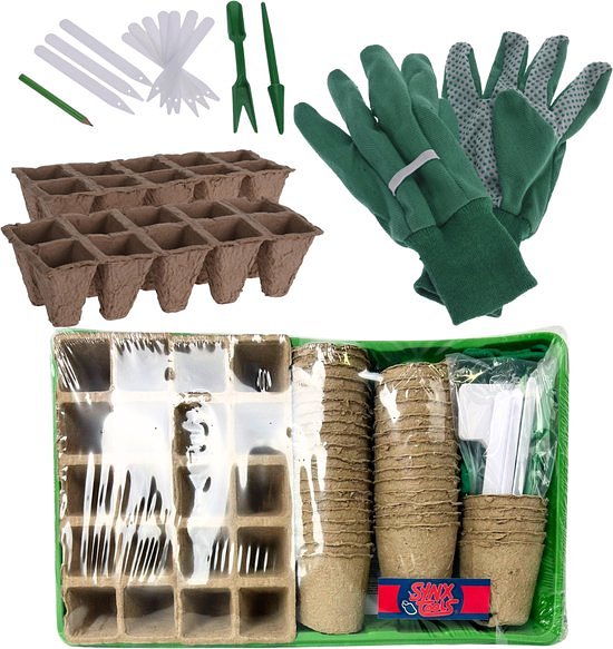 Synx Tools Zaaikas Kweekbak 68delig - Zaaitray - Kweektray - Vensterbank - Moestuinbak - Moestuinen