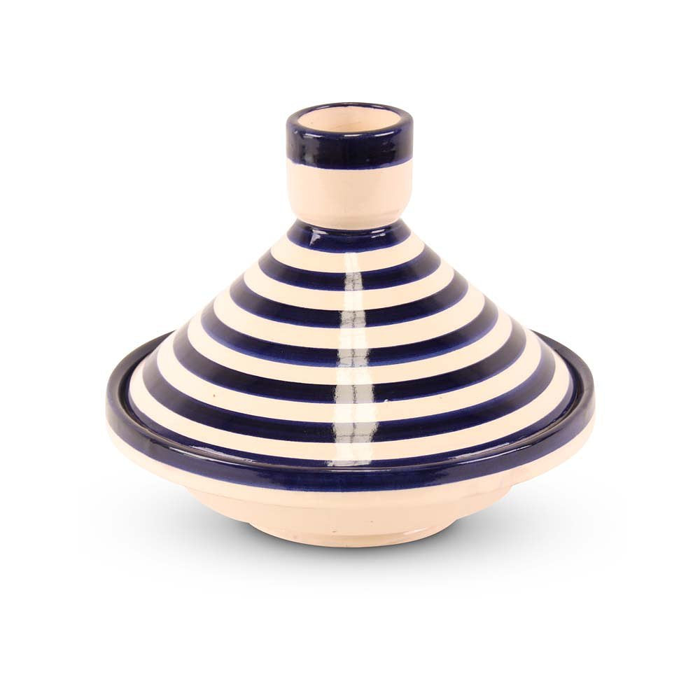 Tajine Blauw met Zebra Motief