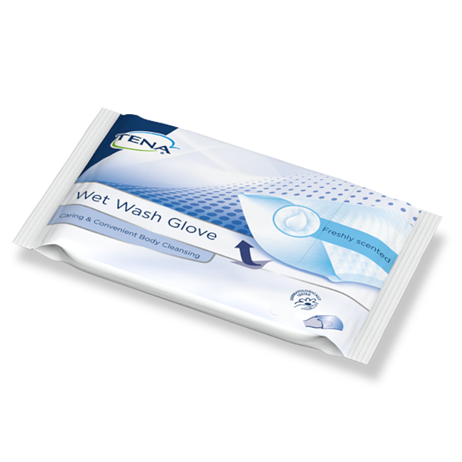 TENA Wet Wash Glove Freshly Scented 5