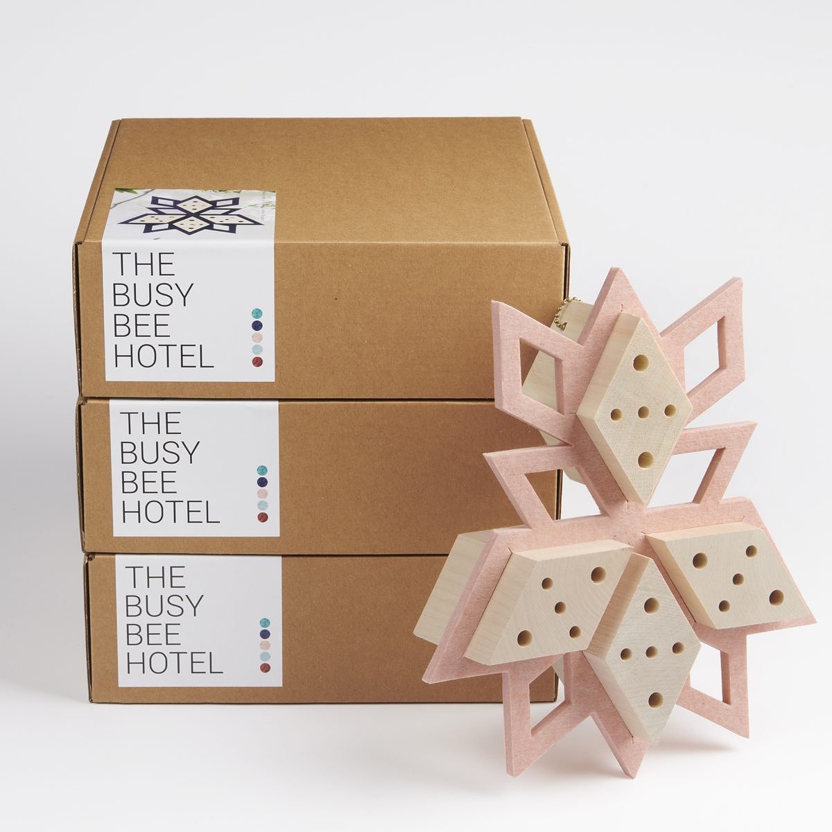 The busy bee hotel - Soft Pink