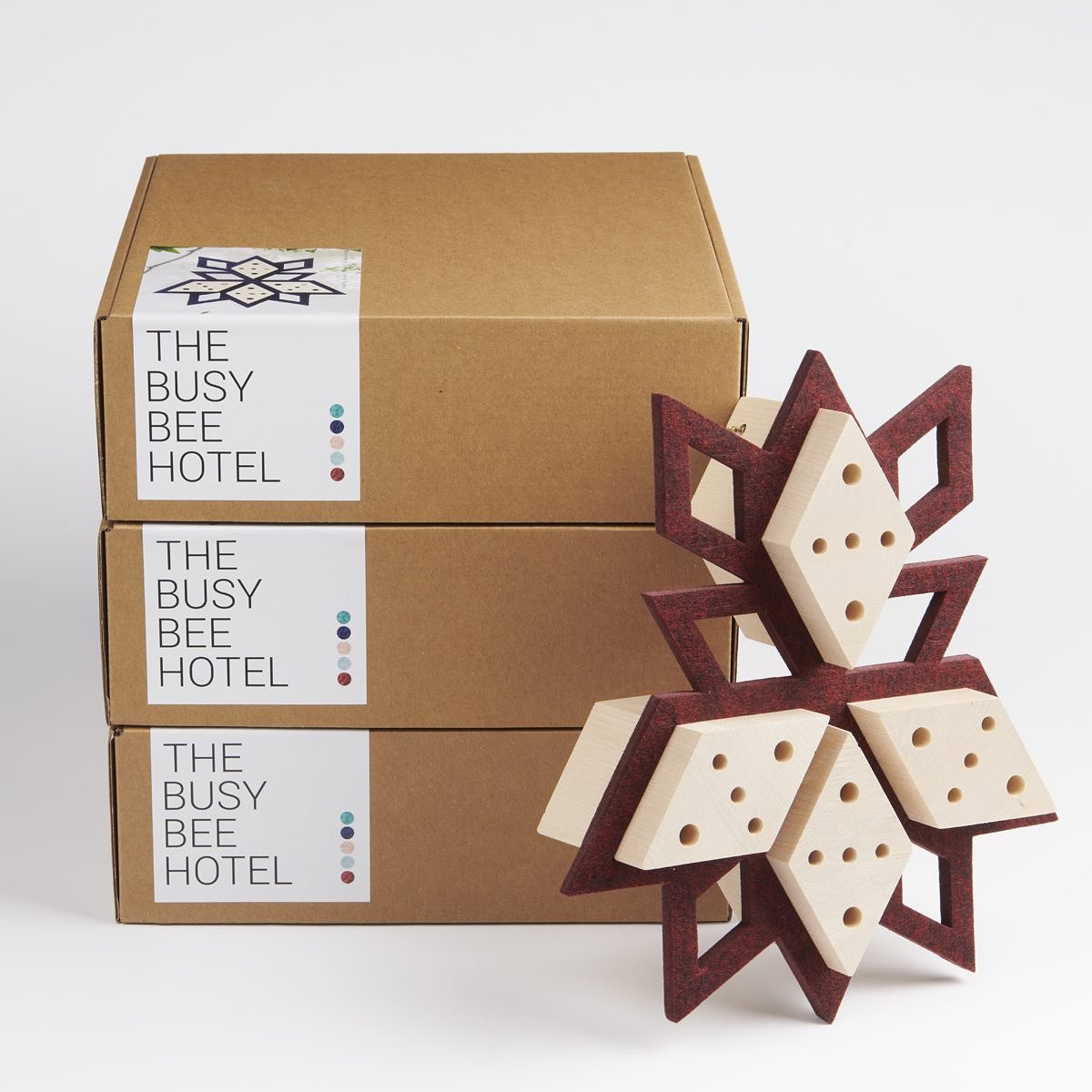 The busy bee hotel - Warm Red