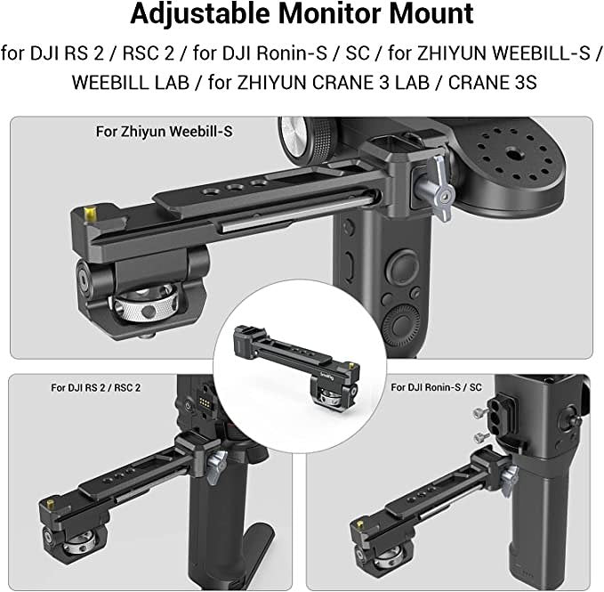 Tilt Monitor Mount voor DJI Ronin-S / Ronin-SC / Zhiyun Crane 3/3S/2S en WEEBILL Lab / WEEBILL-S - 2