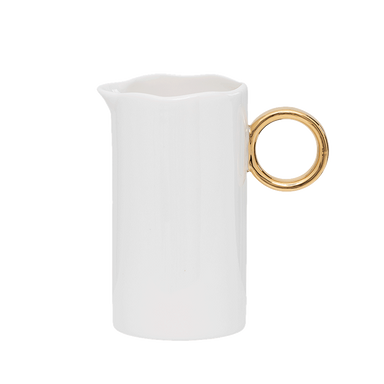 Urban Nature Culture Good Morning milk can White + gold / Ceramic