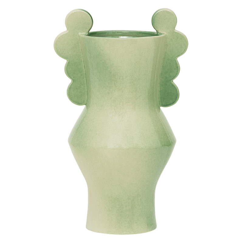 Urban Nature Culture Vase Circulo Pale Green Green / 50% recycl. / 50% virgin ceramics