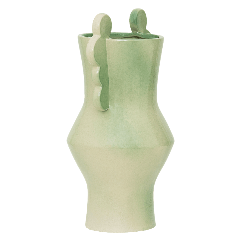 Urban Nature Culture Vase Circulo Pale Green Green / 50% recycl. / 50% virgin ceramics