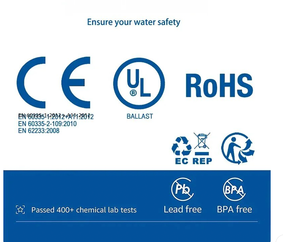 UV Water Sterilisator - Efficiënte Reiniging, 48 GPM