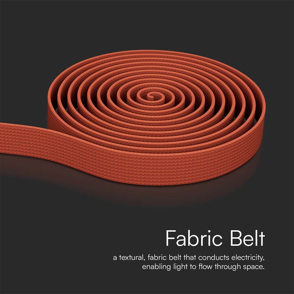 V-TAC  LED Tracklights - Fabric Belt - Begonia Red