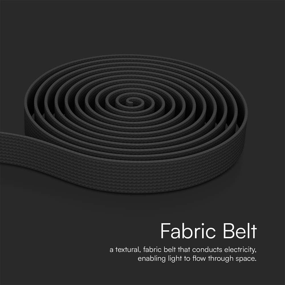 V-TAC  LED Tracklights - Fabric Belt - Dark Grey