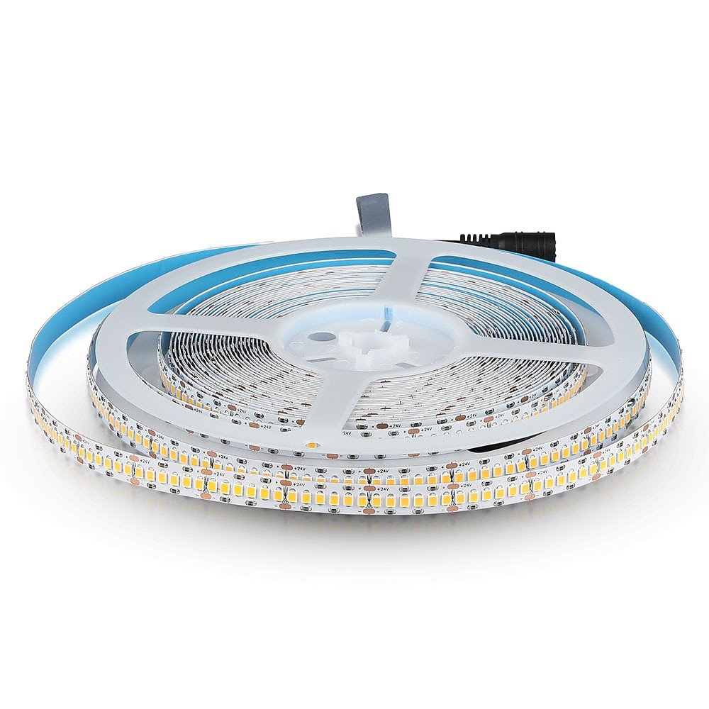 V-TAC VT-10-240-N LED Strip Lights - Samsung - 2835 - 240 - 24V - IP20 - 6400K - 10m Roll