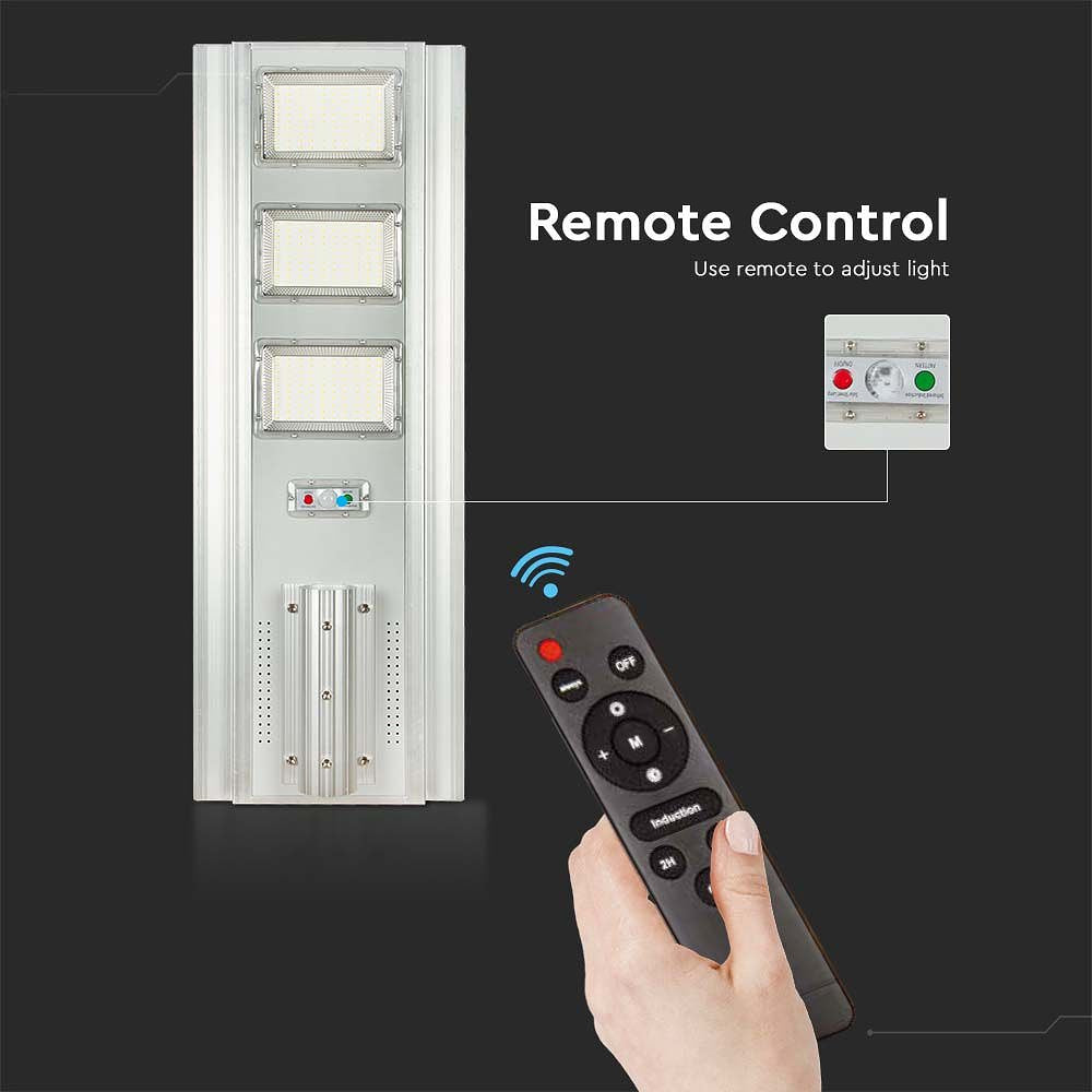 V-TAC VT-30301ST  Solarlampen - Straatlantaarns op zonne-energie - IP65 - 3500 lumen - 6400K