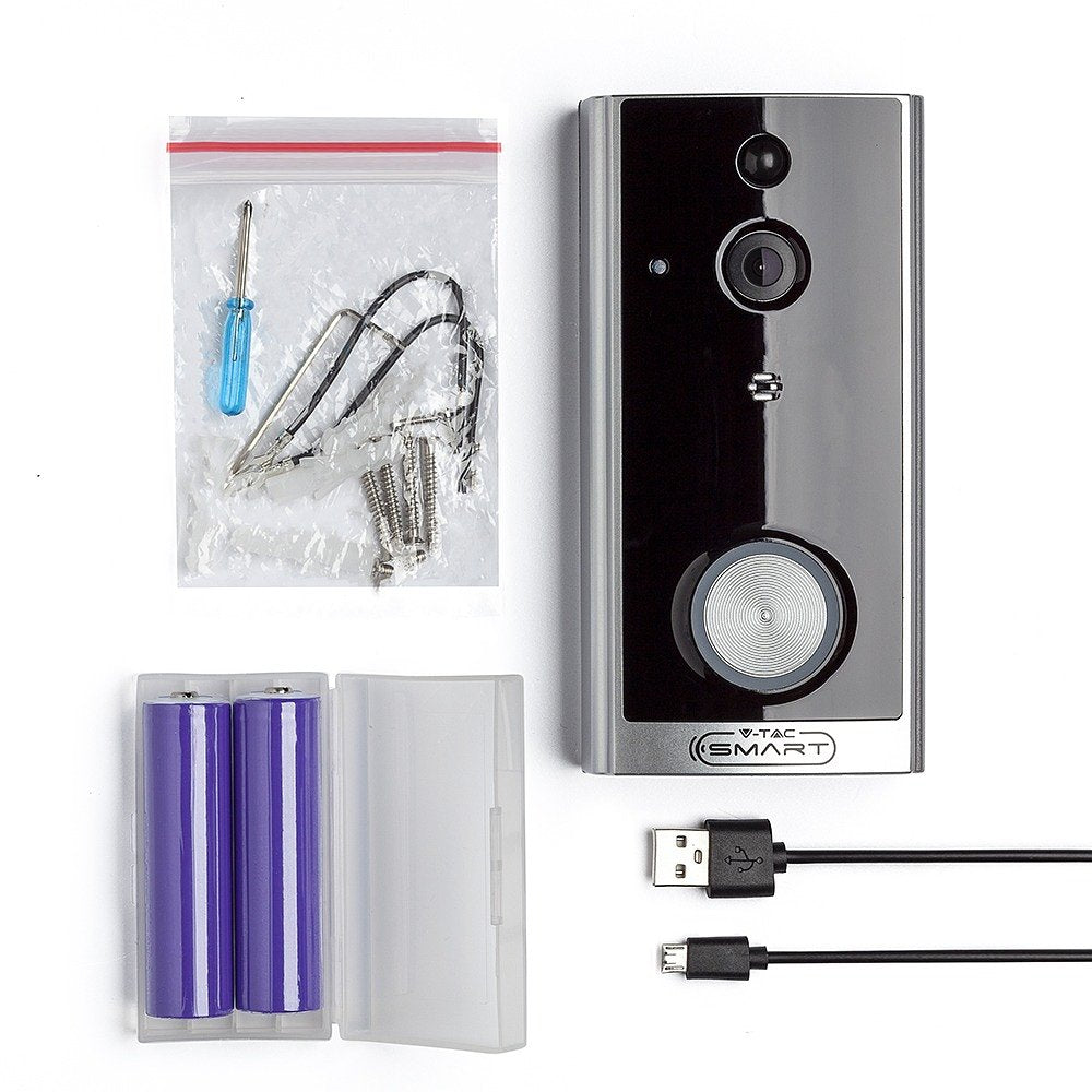 V-TAC VT-5412 Smart Electronics - Smart Video Doorbell - 2 Way Audio