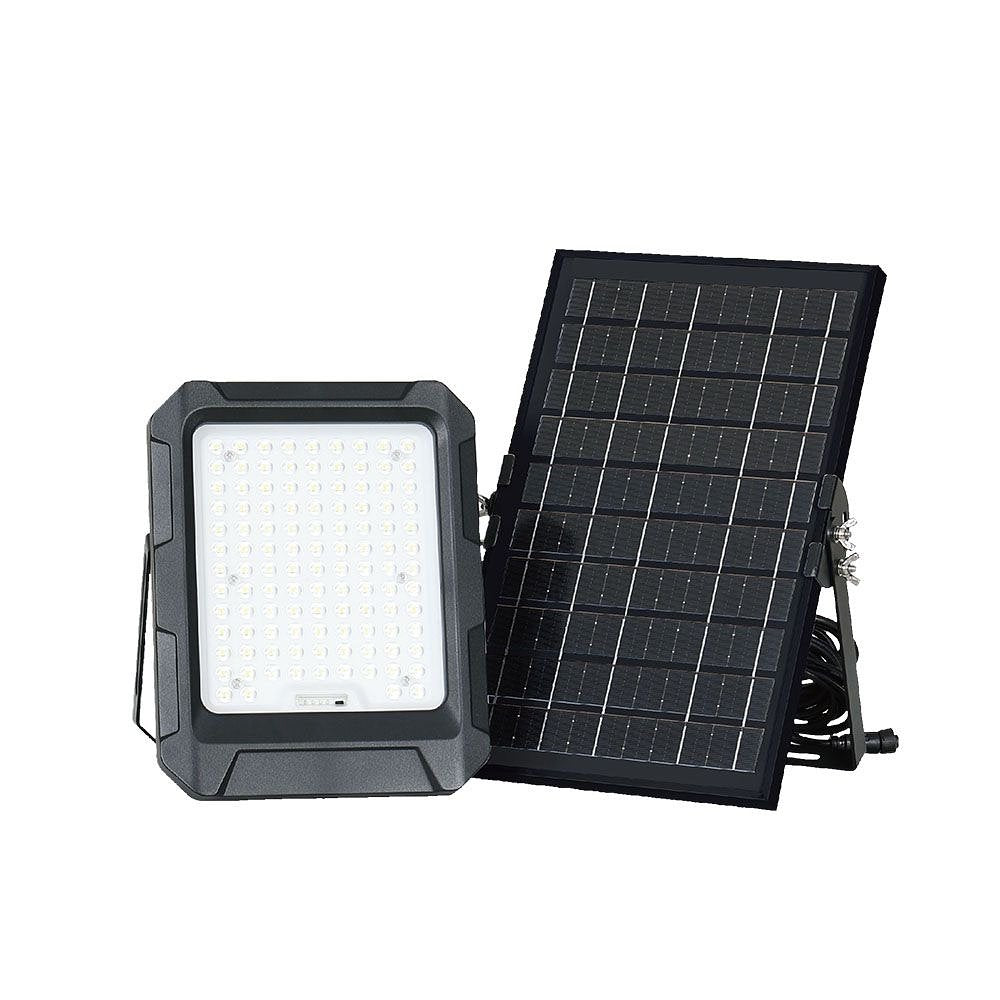 V-TAC VT-55W Solar Lights - Solar Floodlights - IP65 - Black - 1000 Lumens - 4000K