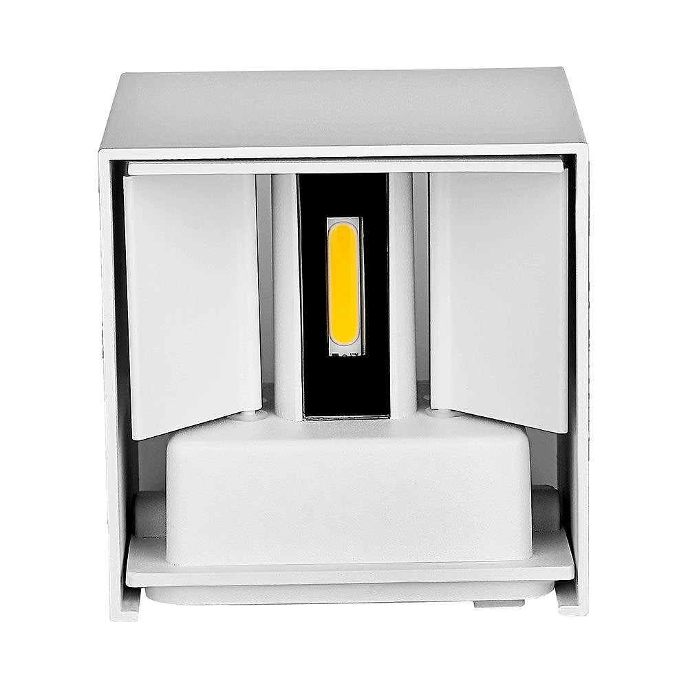 V-TAC VT-759-W-N Square LED Wall Lights - Bridgelux - IP65 - White - 5W - 700 Lumens - 4000K