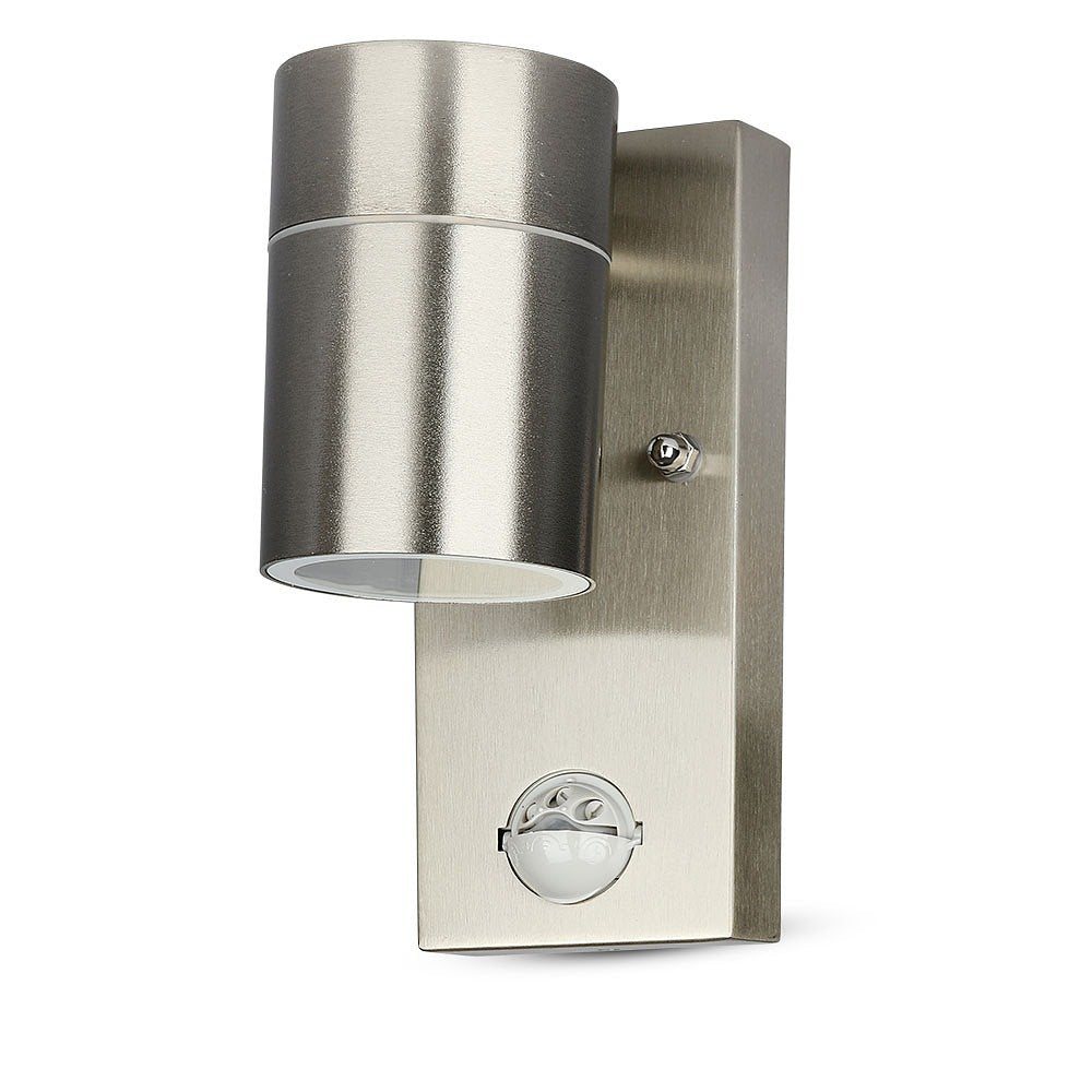 V-TAC VT-7621PIR GU10 Outdoor Lighting - Wall - Fittings - Stainless - Steel - IP44