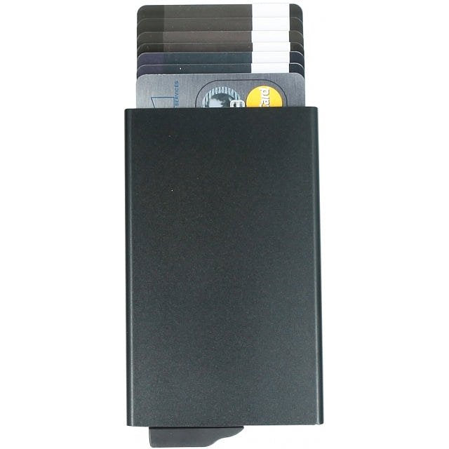 Valenta Aluminium Card Case Plus Black