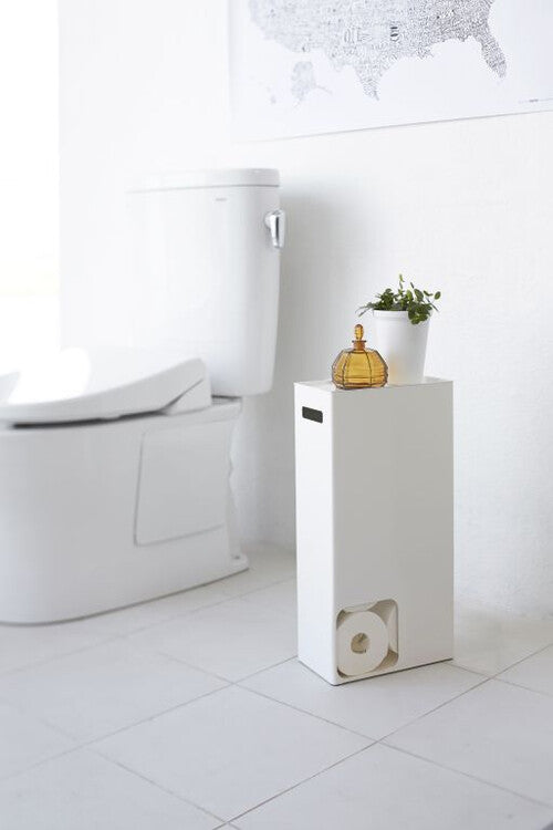 Yamazaki Toilet Paper Stocker - Tower - white