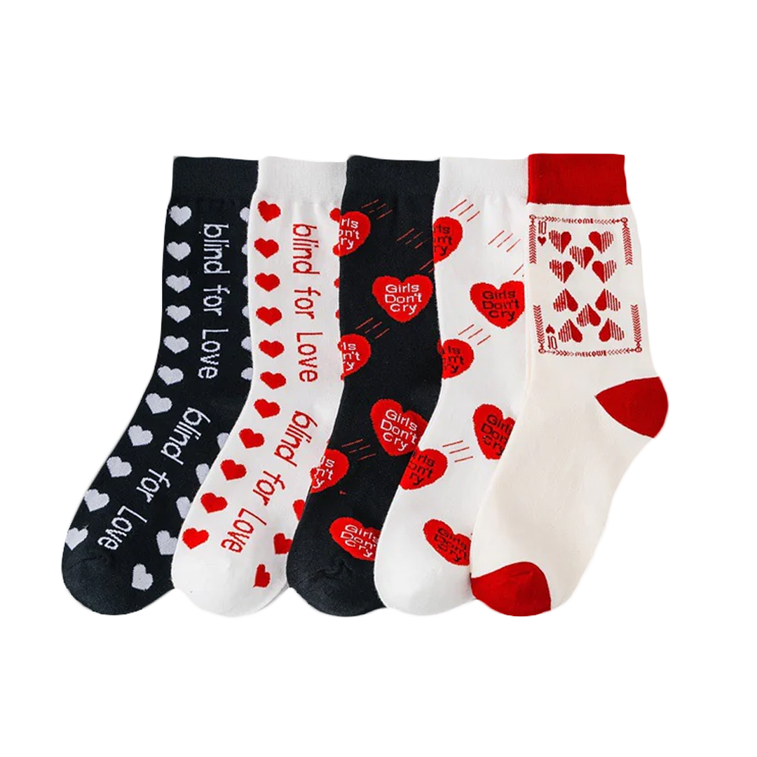 Smiling Socks Girls Don't Cry Socks - 5 Pair - One size fits all