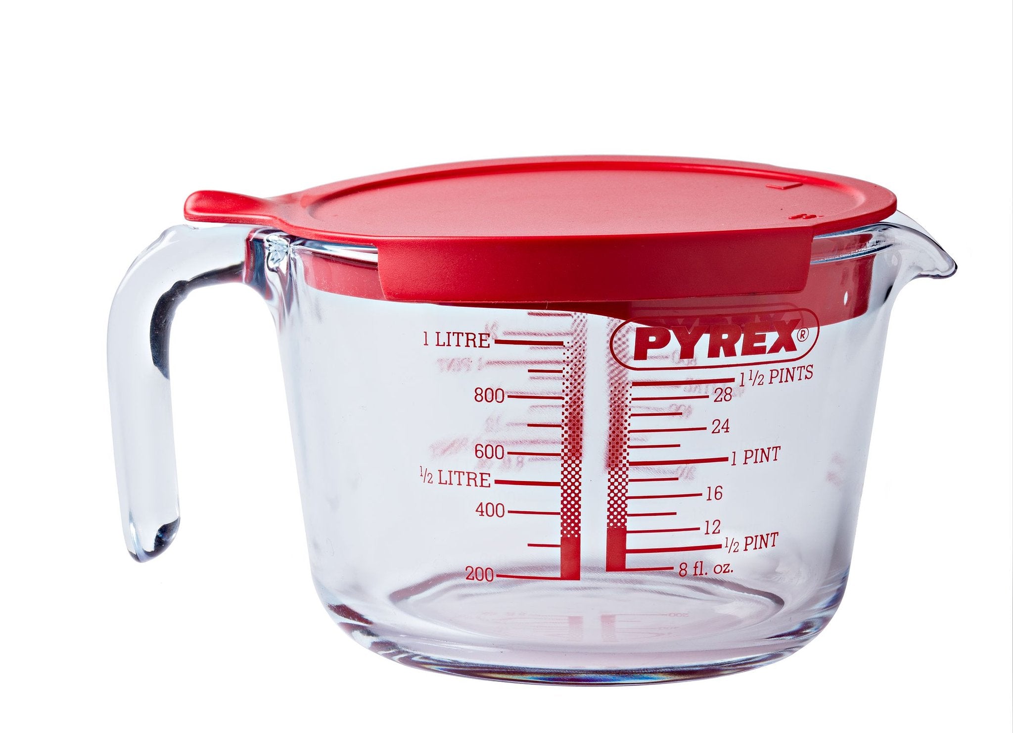 Pyrex Classic Prepware Measuring Cup and Lid 1 liter