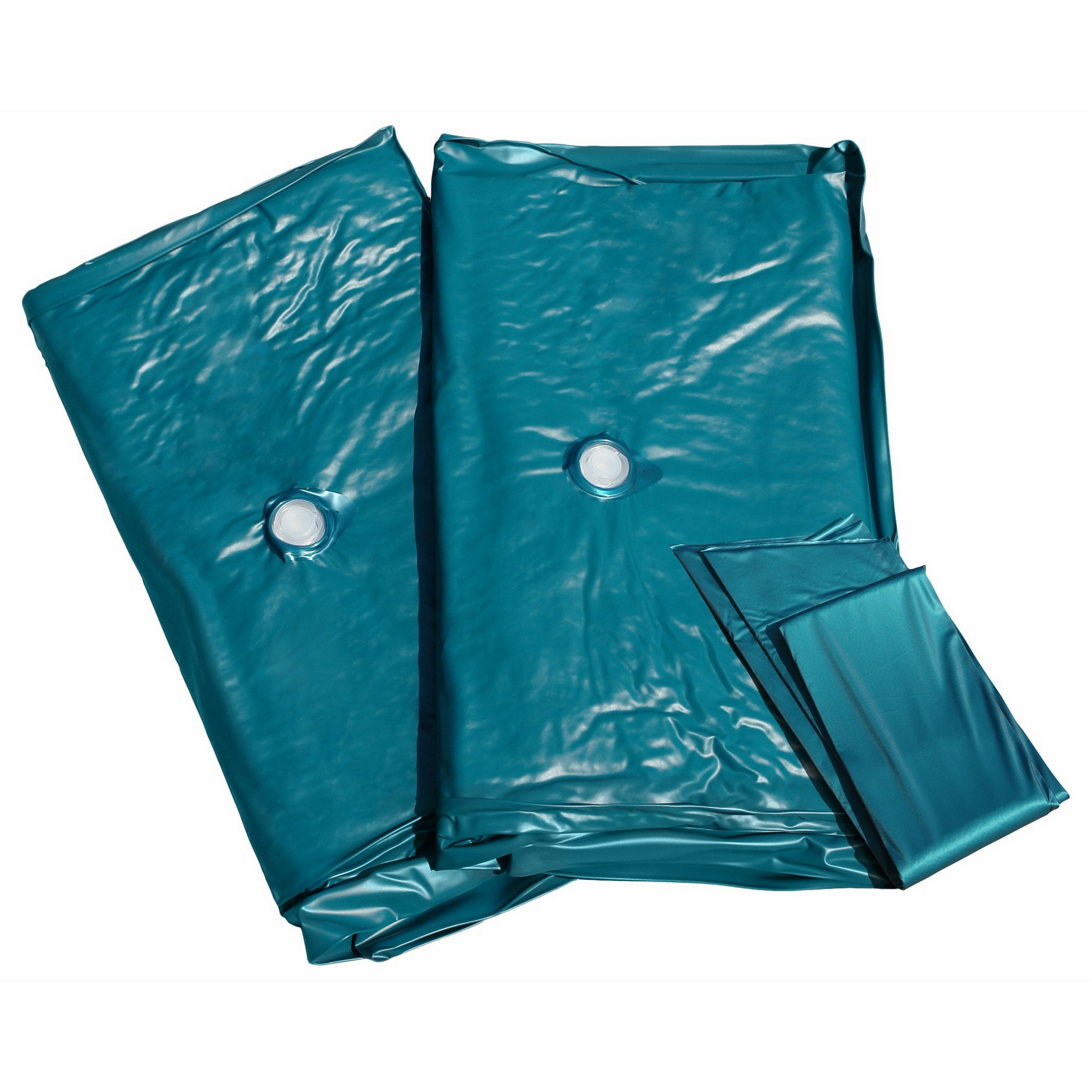 Beliani DUAL LEICHT - Waterbedmatras - Blauw  - 160 x 200 cm  - Vinyl