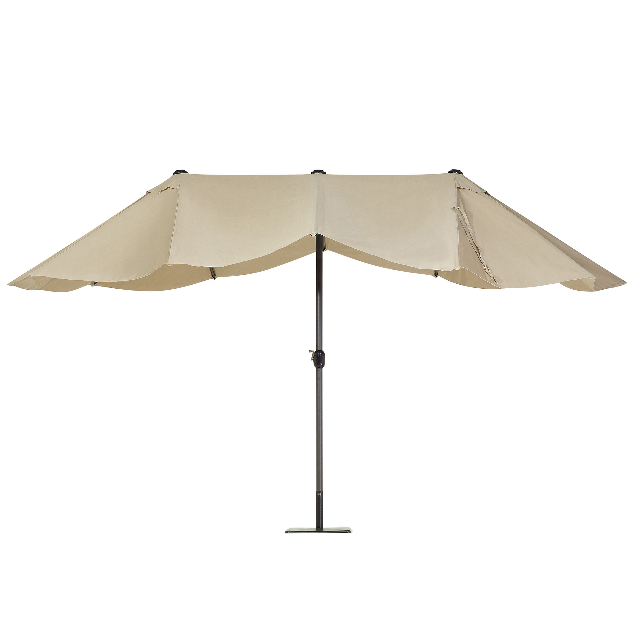 Beliani SIBILLA - Parasol - Beige/Taupe - 460 cm - Polyester