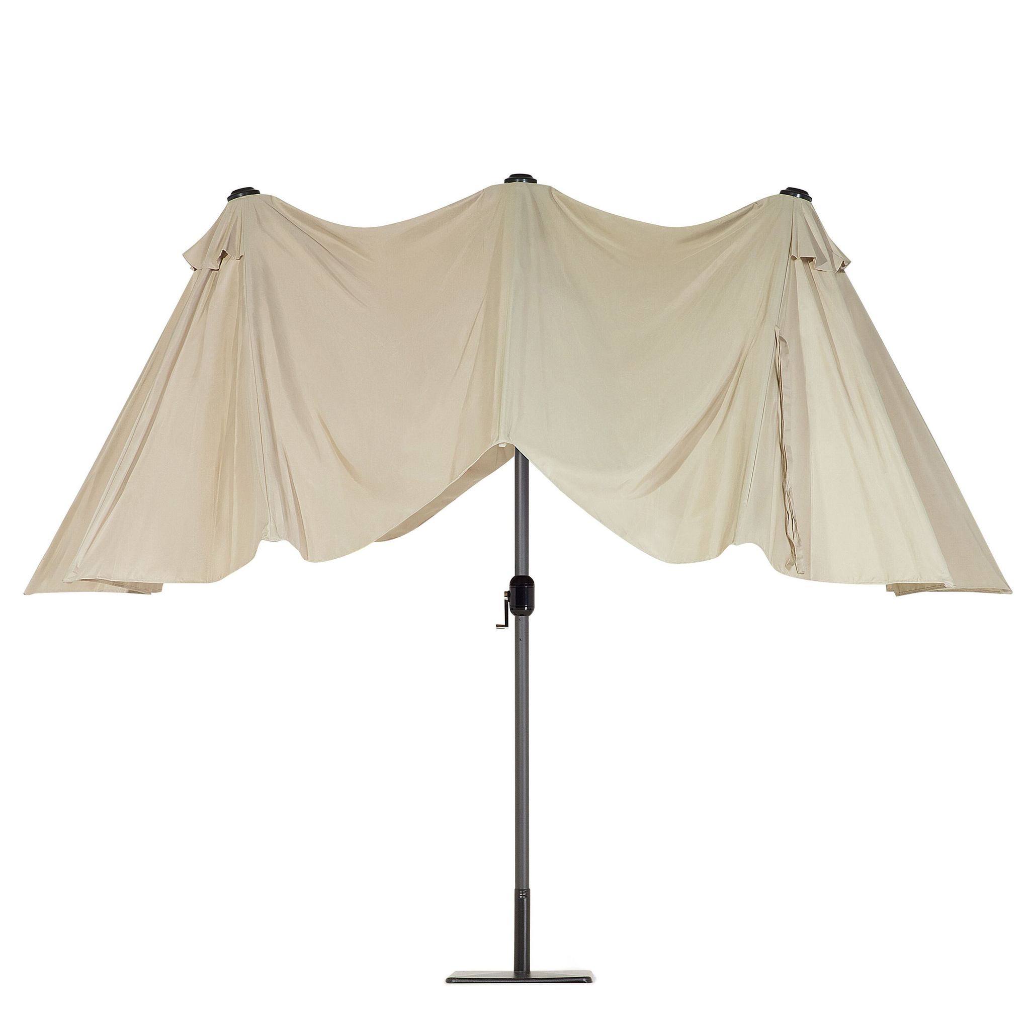 Beliani SIBILLA - Parasol - Beige/Taupe - 460 cm - Polyester