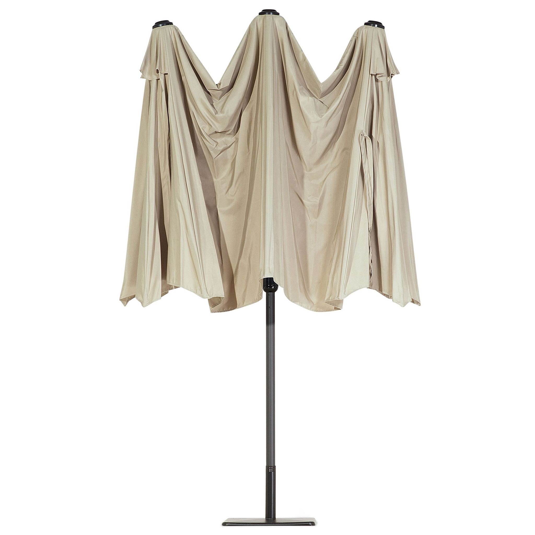 Beliani SIBILLA - Parasol - Beige/Taupe - 460 cm - Polyester