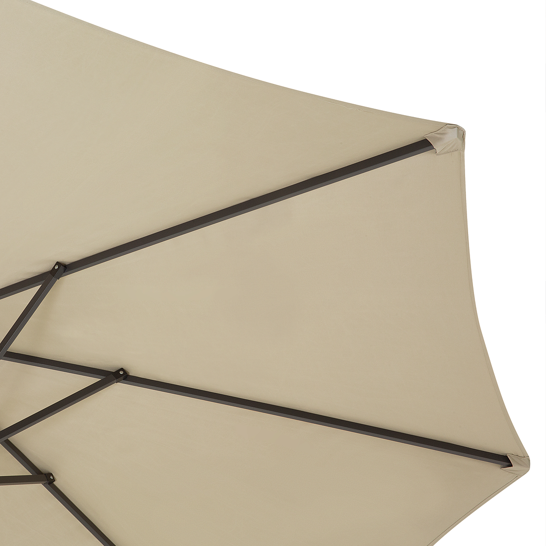 Beliani SIBILLA - Parasol - Beige/Taupe - 460 cm - Polyester