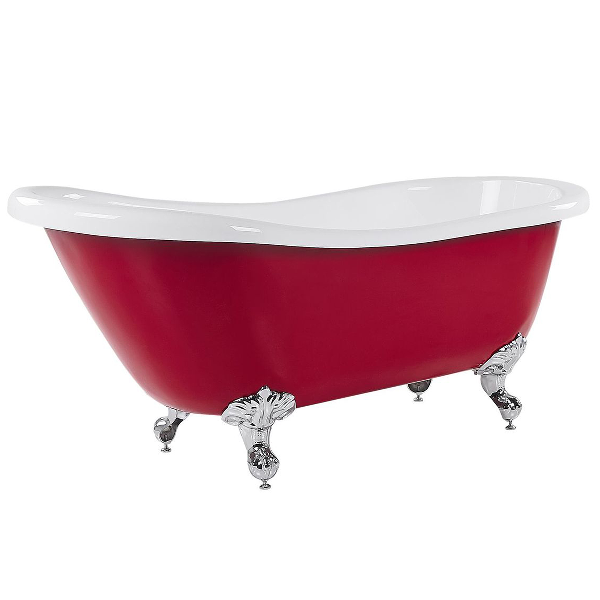 Beliani CAYMAN - Badkuip - Rood - 77 x 153 - Acryl