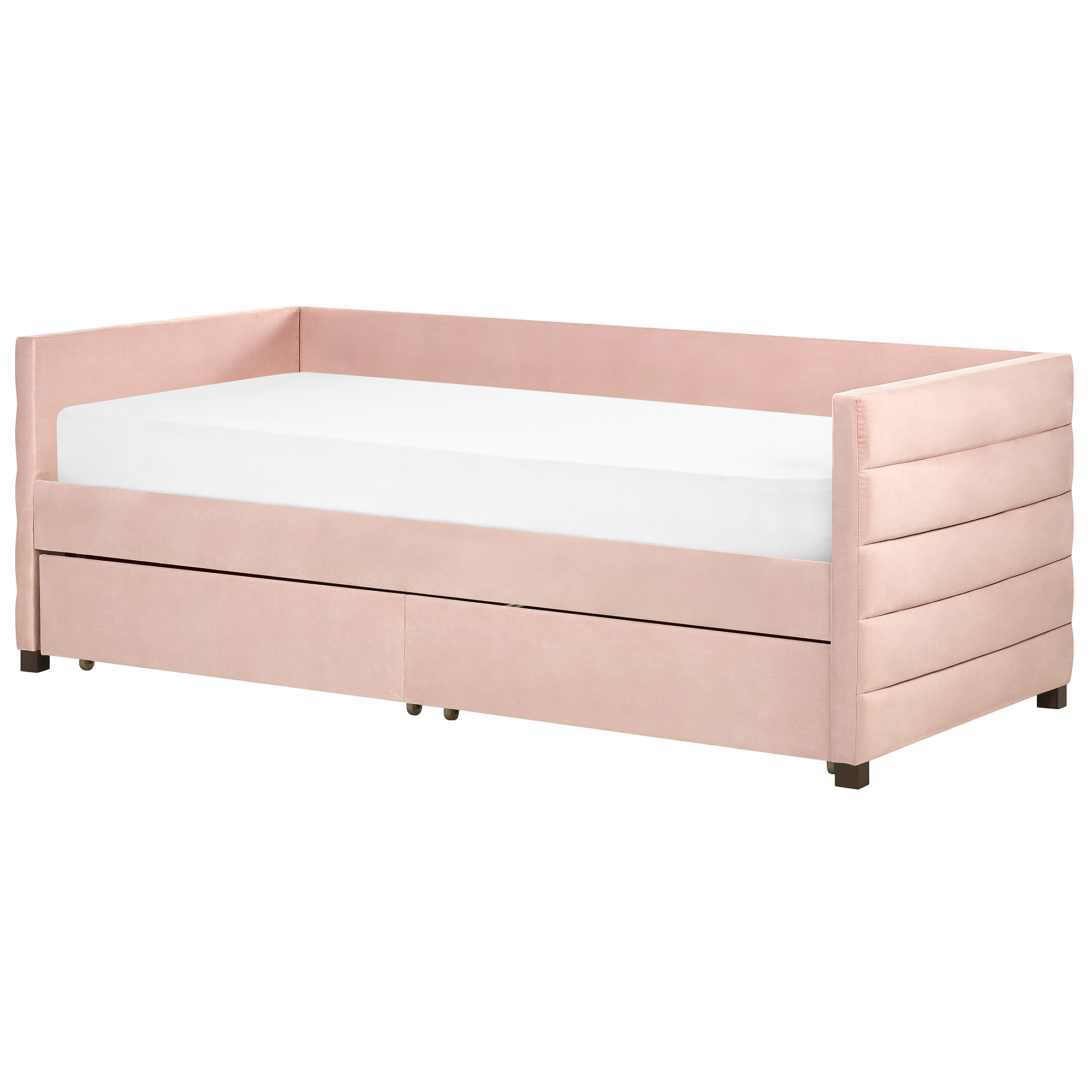 Beliani MARRAY - Slaapbank - Roze - 90 x 200 cm - Fluweel