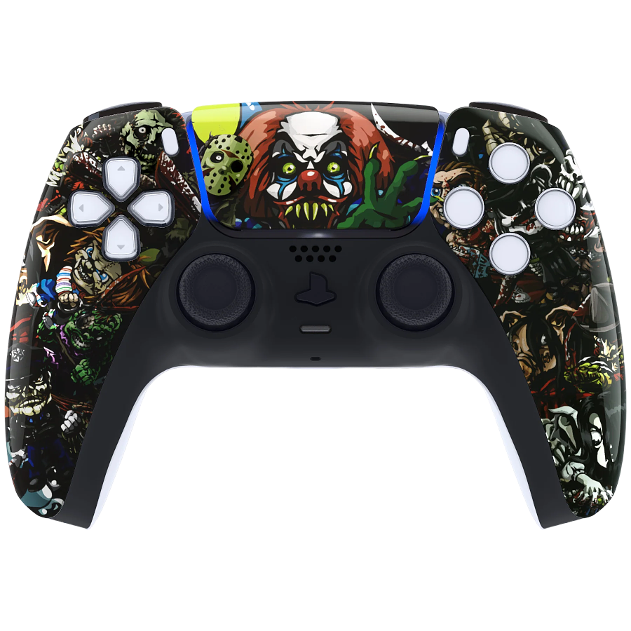 Clever Gaming Clever PS5 Draadloze Dualsense Controller  – Horror Madness Custom