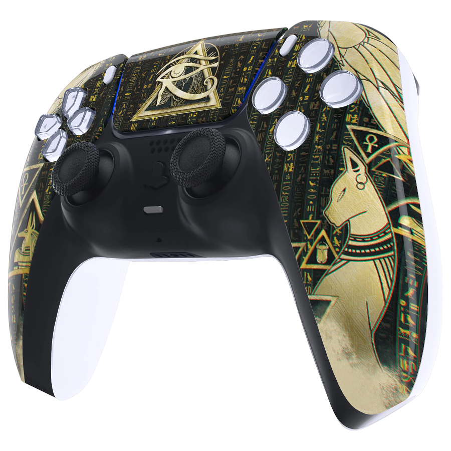 Clever Gaming Clever PS5 Draadloze Dualsense Controller  – Egyptian Horus Custom