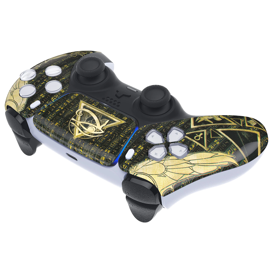 Clever Gaming Clever PS5 Draadloze Dualsense Controller  – Egyptian Horus Custom