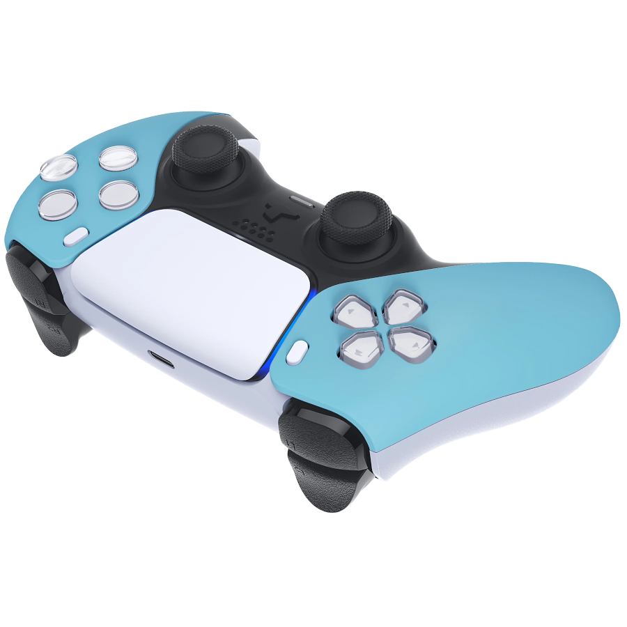 Clever Gaming Clever PS5 Draadloze Dualsense Controller  – Heaven Blue Custom