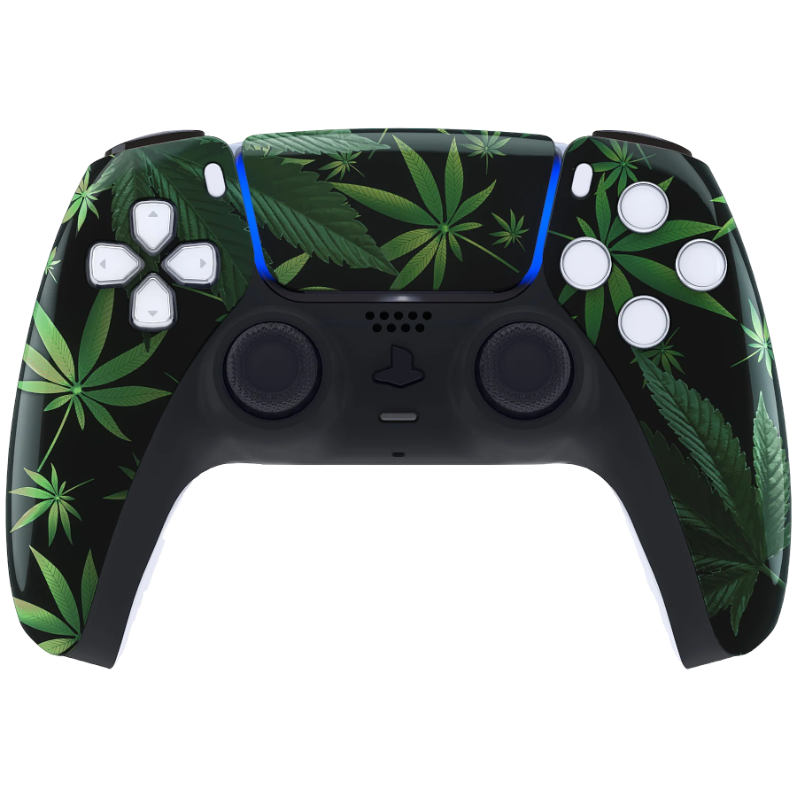 Clever Gaming Clever PS5 Draadloze Dualsense Controller  – Weeds Custom