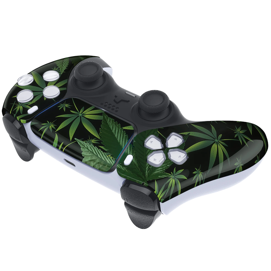 Clever Gaming Clever PS5 Draadloze Dualsense Controller  – Weeds Custom