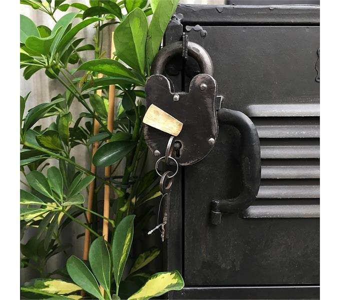 Rootsmann Locker Bulky 4 deuren | Zwart optie Slot