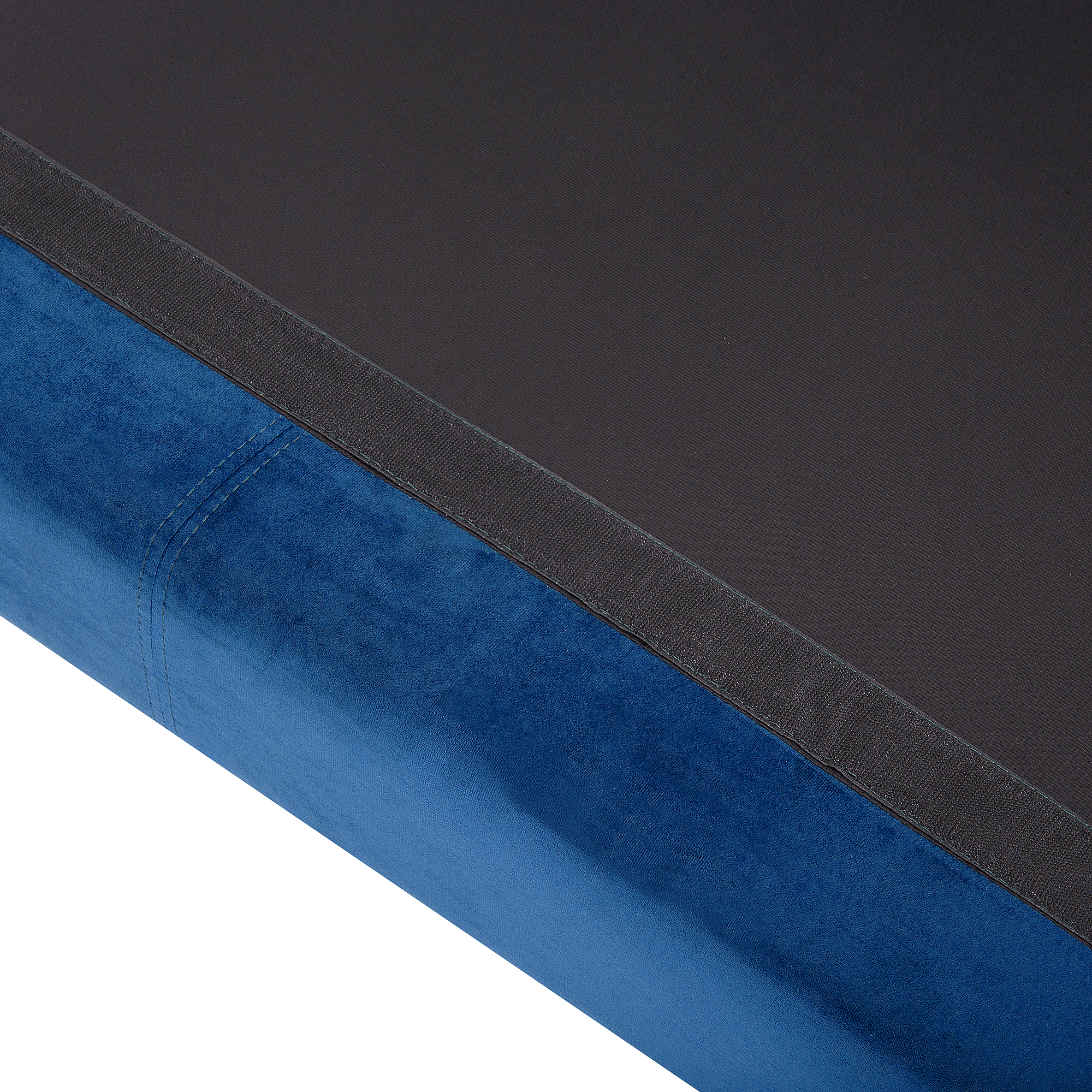 Beliani OSLO - Hoekbank - Blauw - Linkerzijde - 270 cm - Fluweel