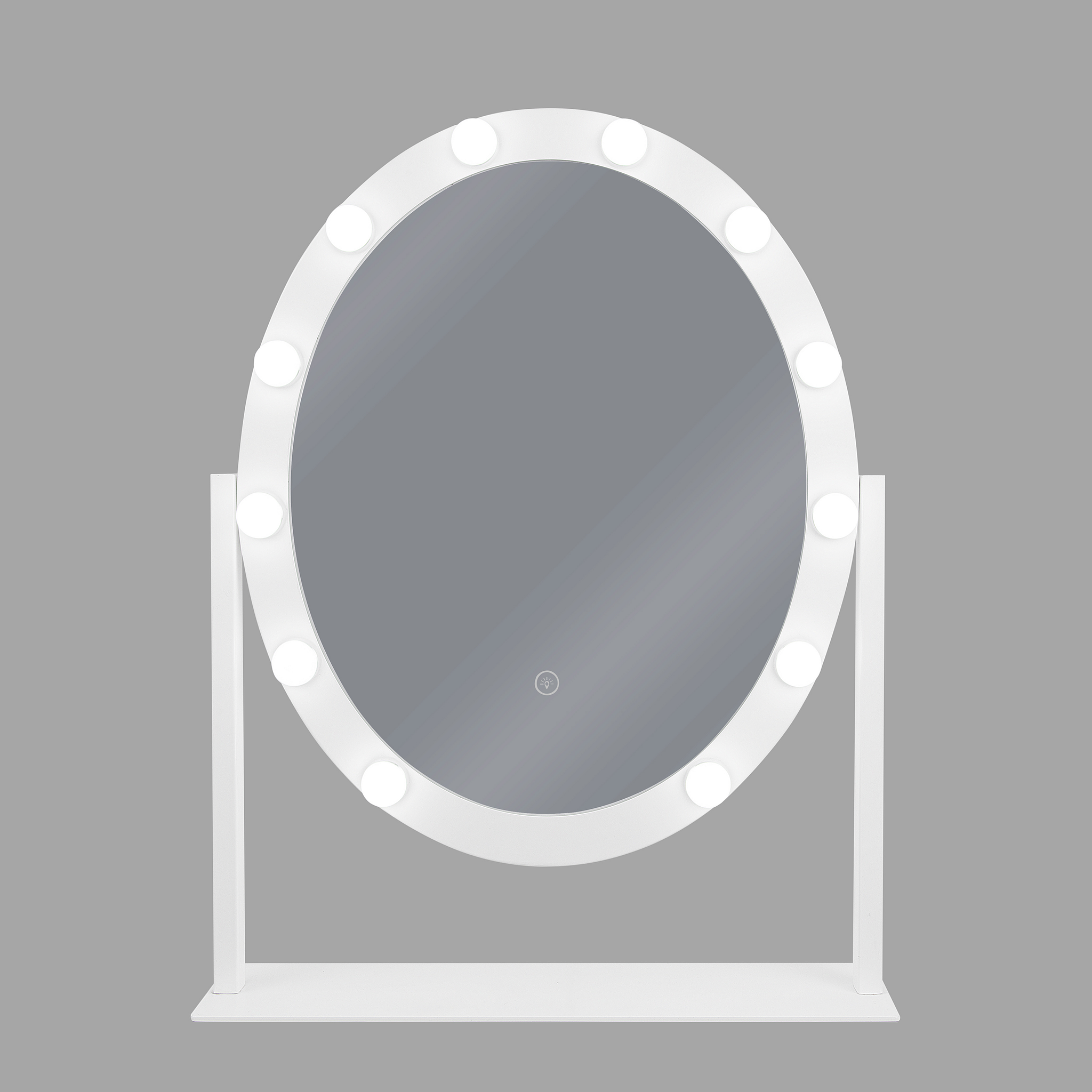 Beliani ROSTRENEN - make-up spiegel - Wit - IJzer