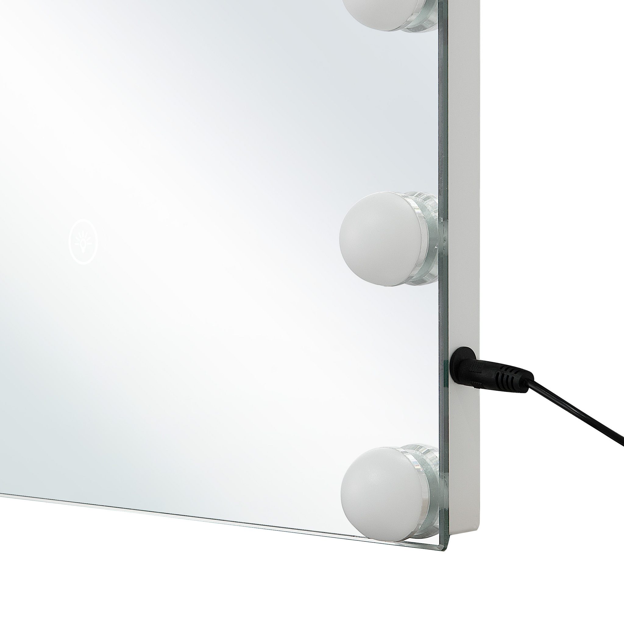 Beliani LUCENAY - LED-spiegel - Zilver - IJzer