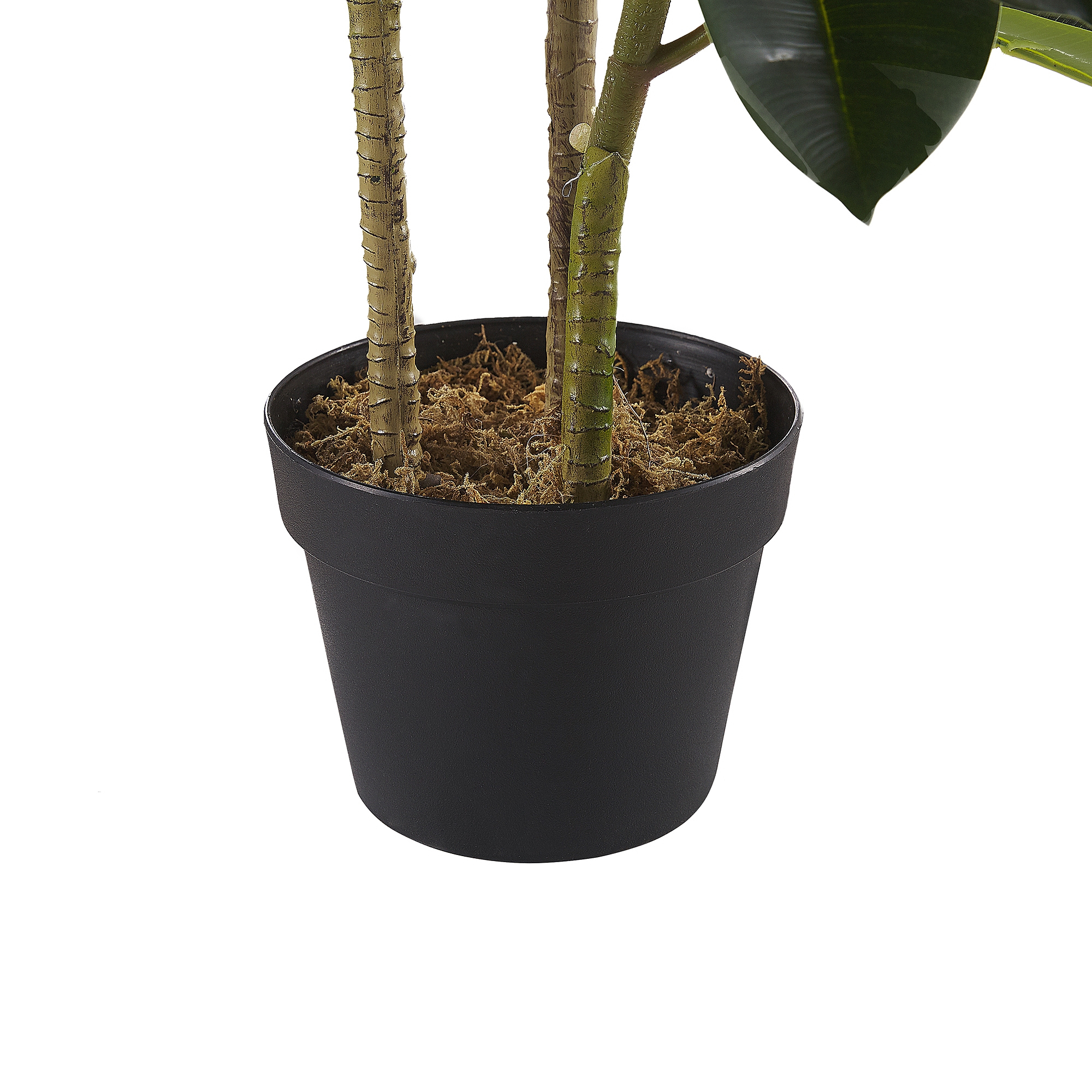 Beliani FICUS ELASTICA - Kunstplant - Groen - Synthetisch materiaal