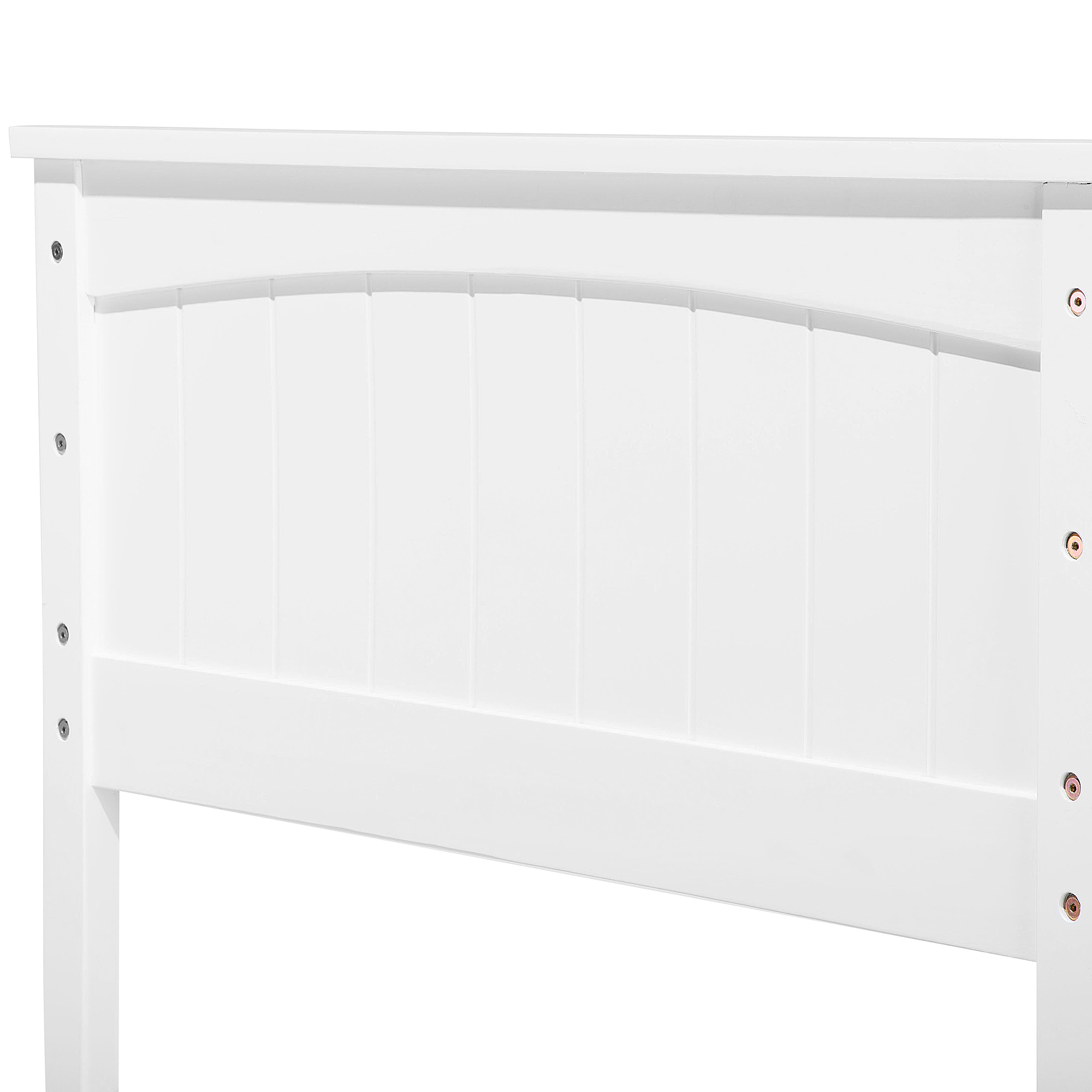 Beliani ALBON - Stapelbed met opbergruimte - Wit - 90 x 200 cm - Dennenhout