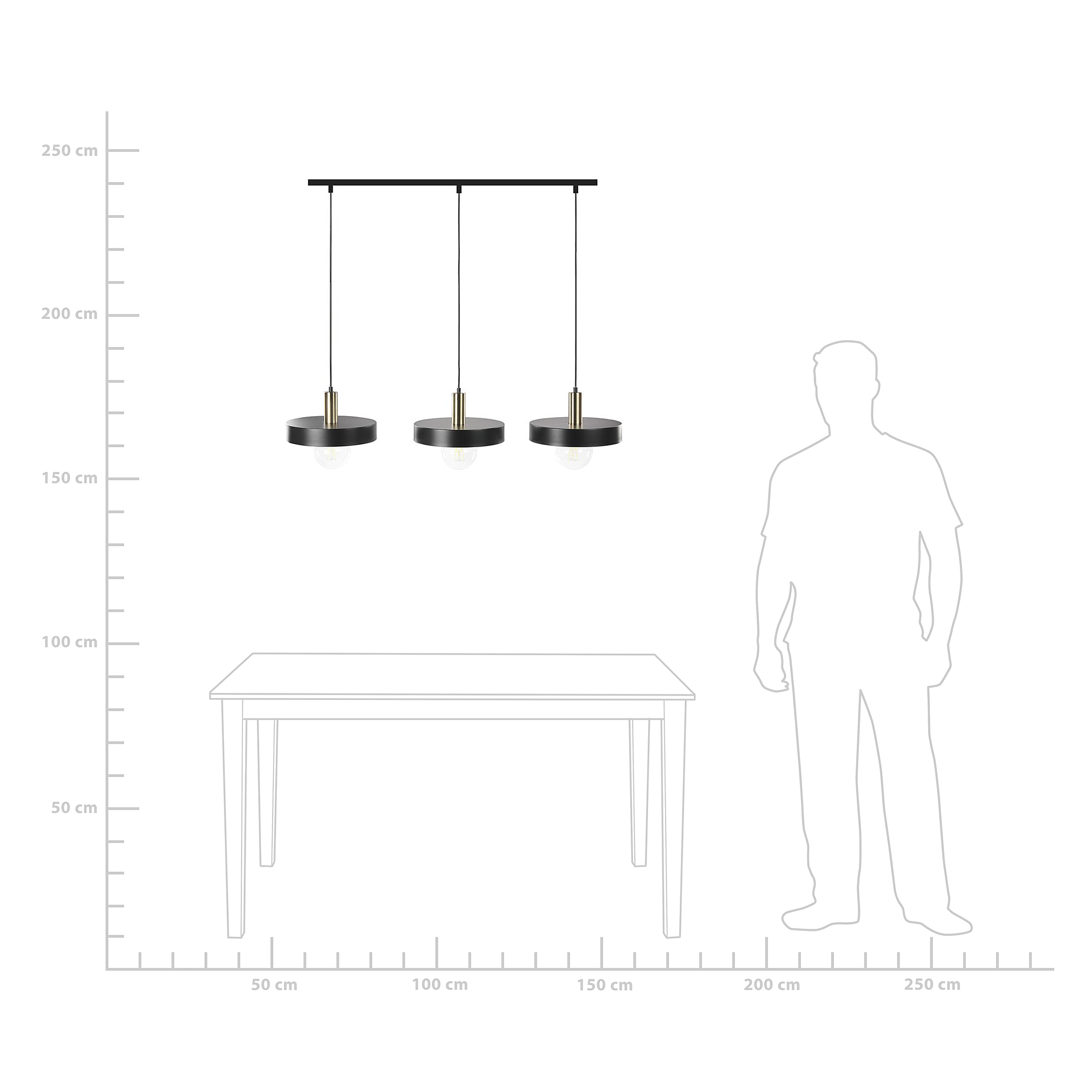 Beliani HARENA - Hanglamp - Zwart - Metaal