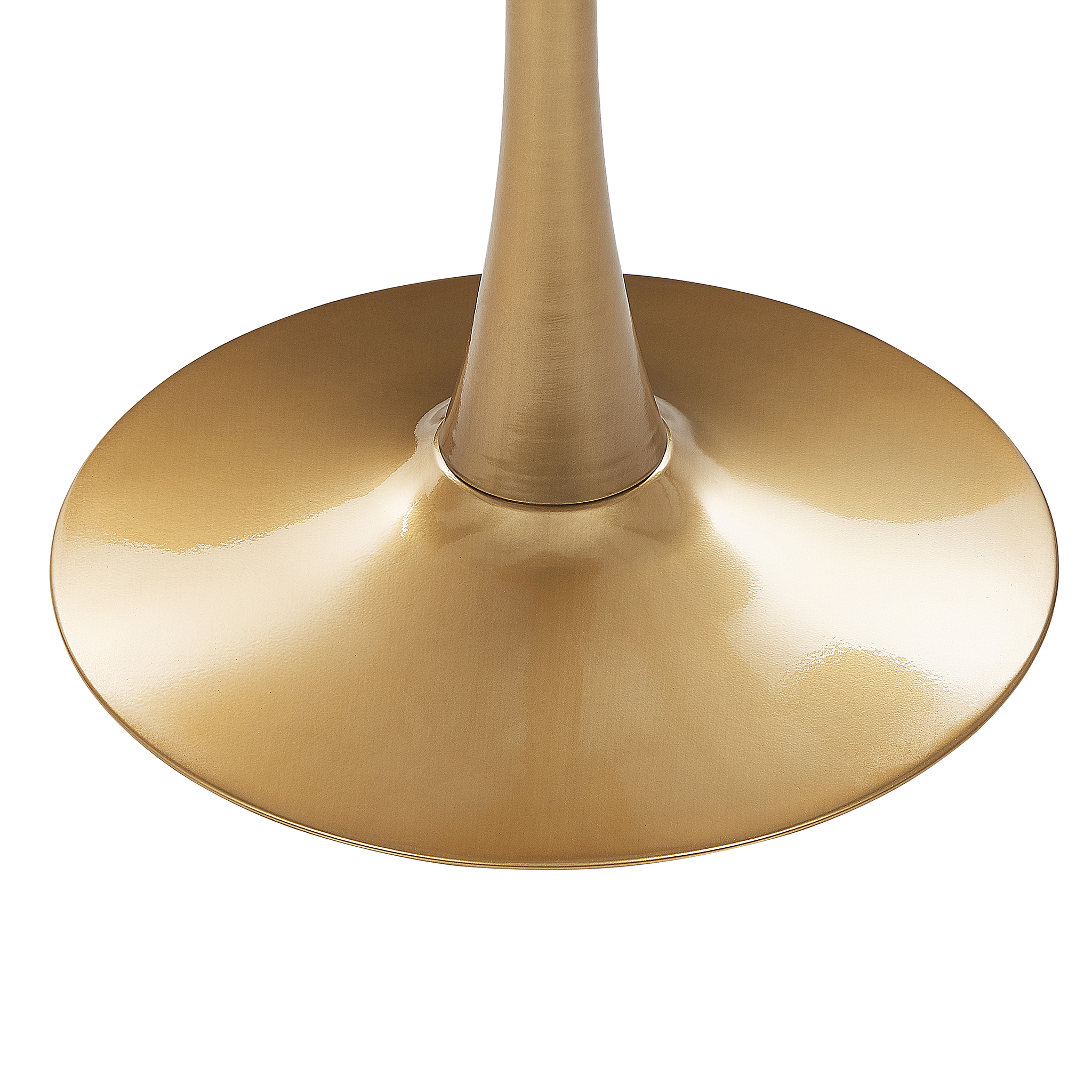 Beliani BOCA  - Ronde eettafel - Wit/Goud - 90 cm - MDF