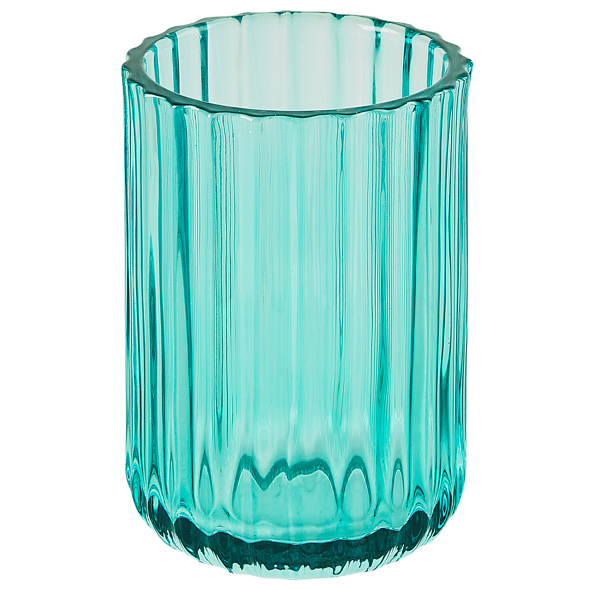 Beliani TECATE - Badkamerset - Blauw - Glas
