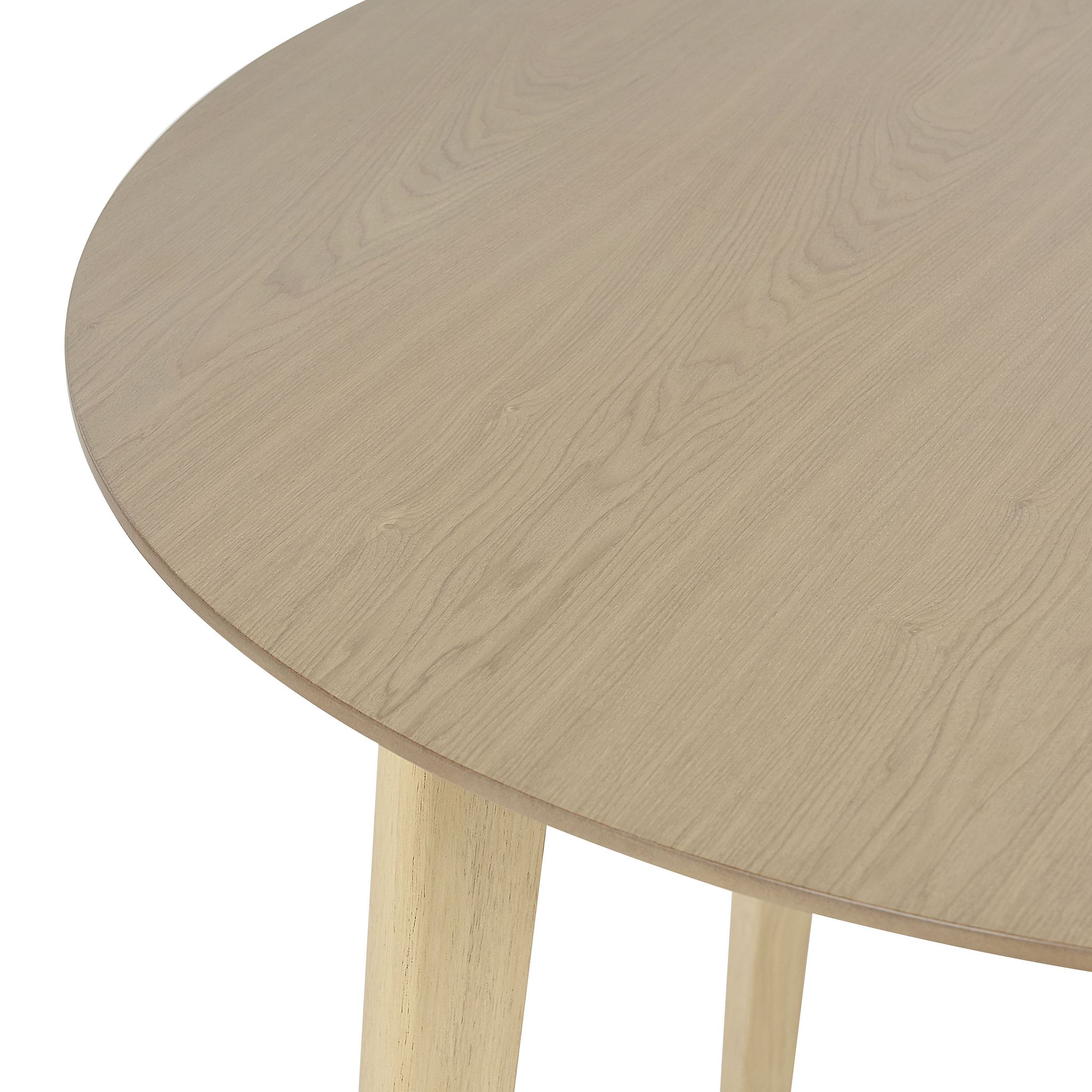 Beliani SANDY  - Ronde eettafel - Lichte houtkleur - 90 cm - MDF