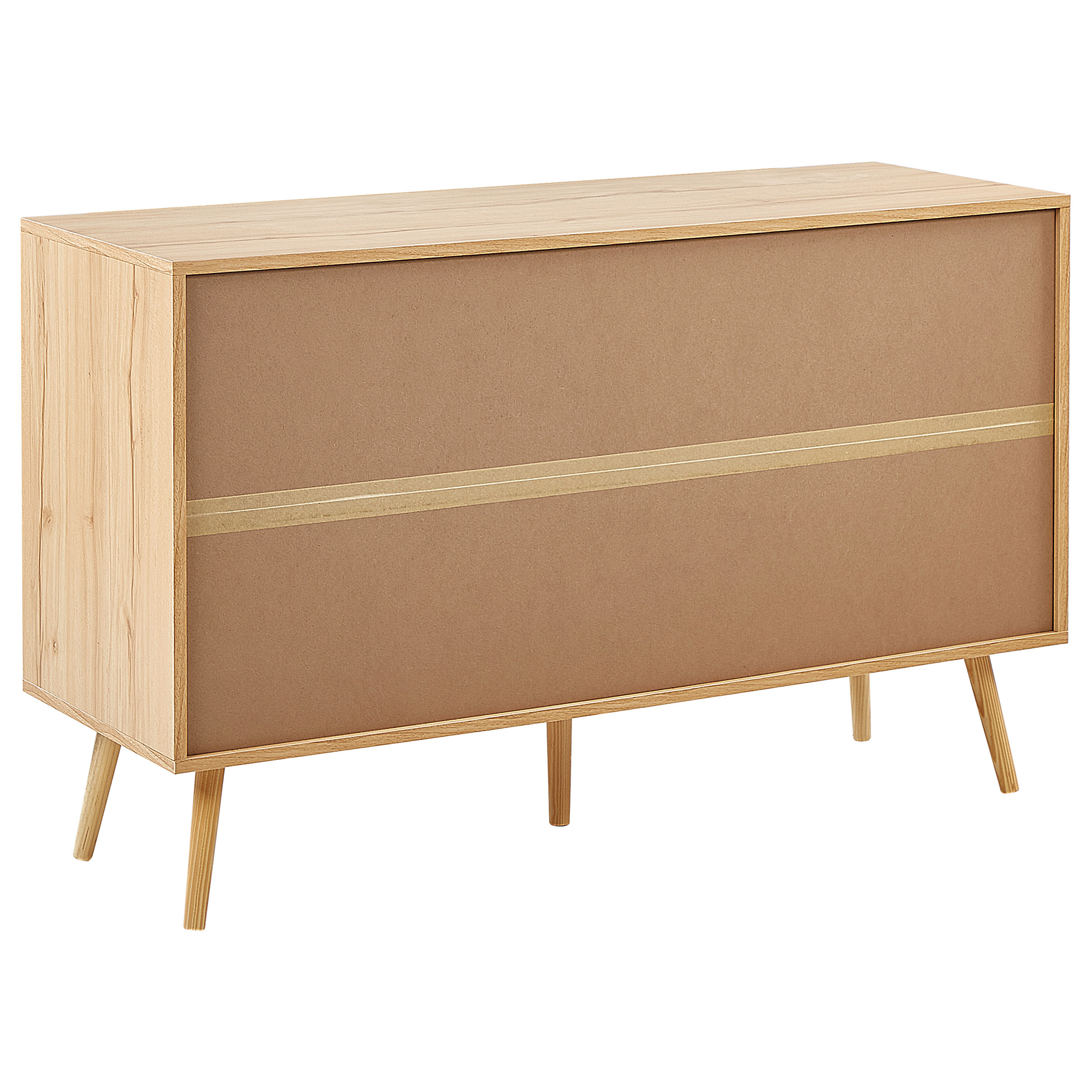 Beliani PEROTE - Commode - 6 Lades - Lichte houtkleur - Rotan