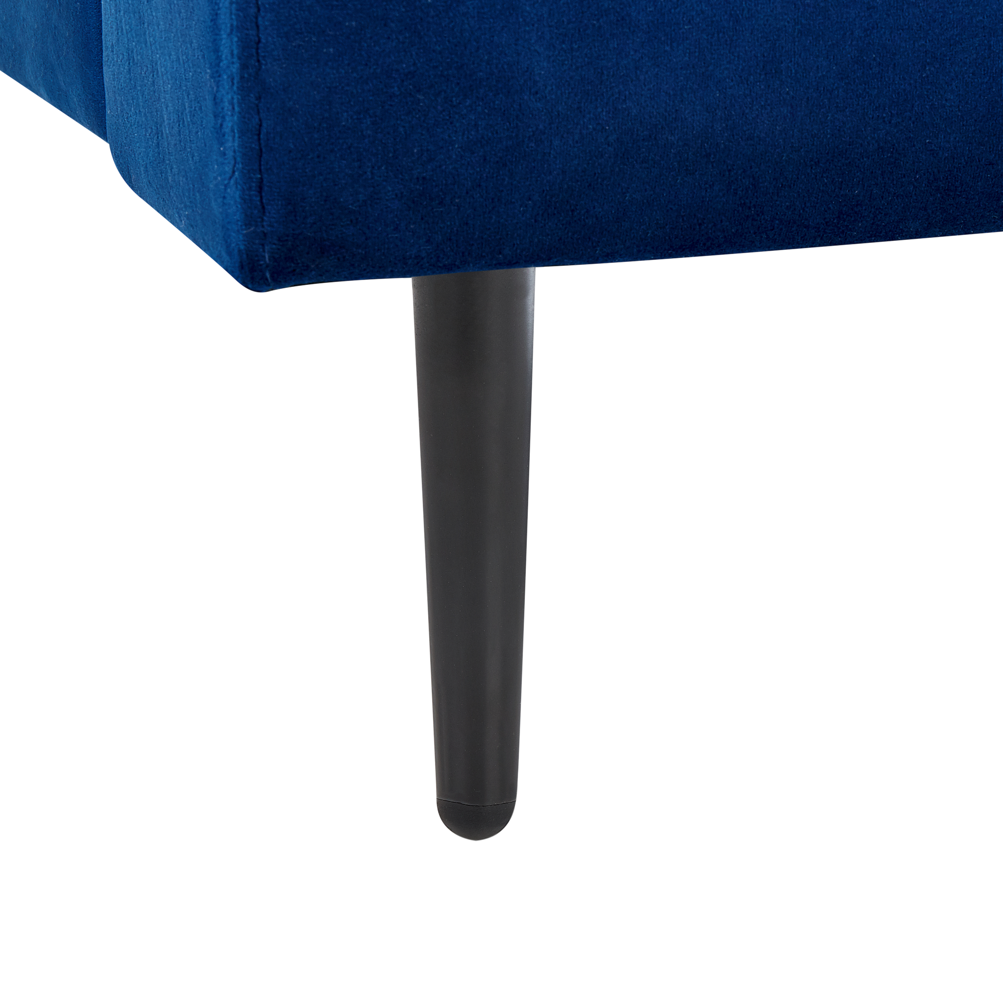 Beliani GUERET - Chaise longue - Blauw - Symmetrisch - Fluweel