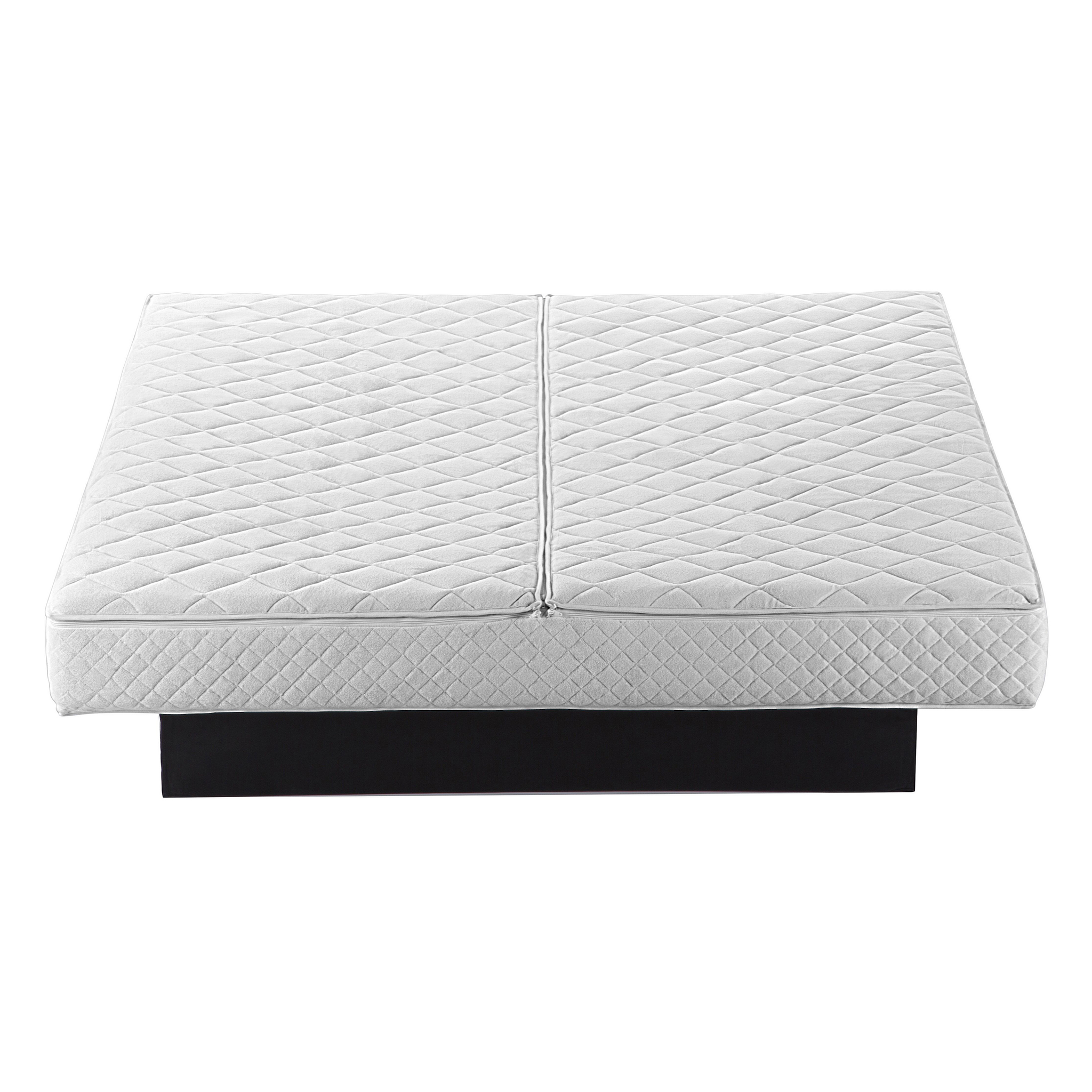 Beliani AVALLON - Waterbed - Grijs - 160 x 200 cm - Fluweel